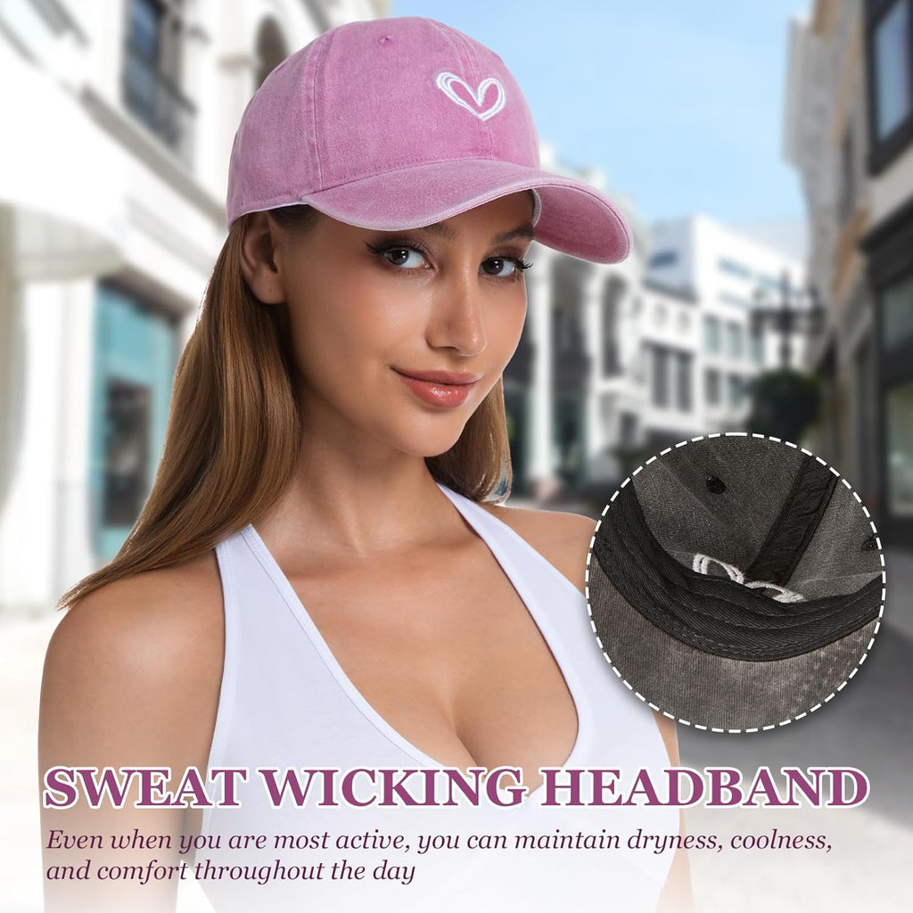 Unisex Vintage Washed Distressed Baseball Cap Twill Adjustable Dad Hat