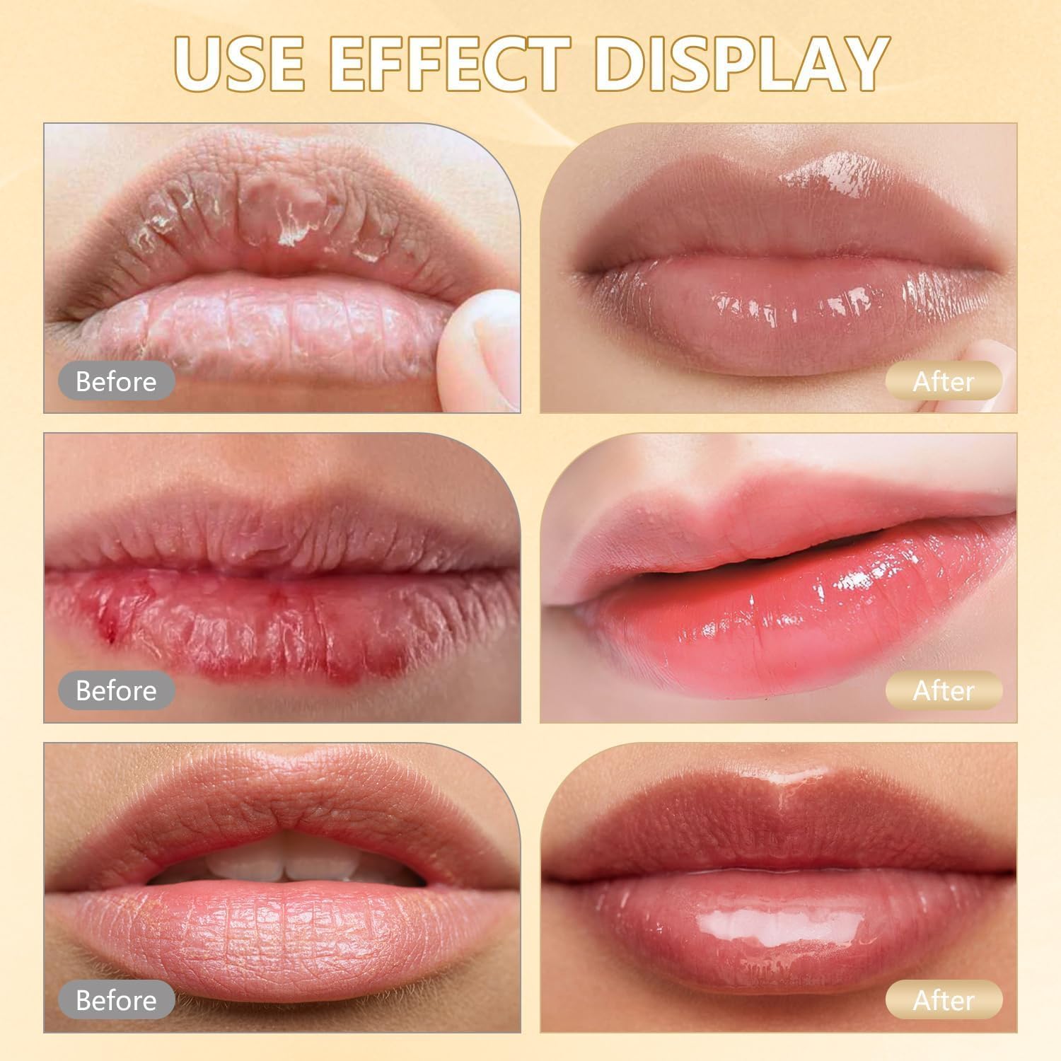 BANGFENG Color Changing Lipstick for Older Women – Clear pH Lip Stick Changes to Natural Pink Tint, Long Lasting 24H Moisturizing Glossy Lip Balm, True Tone PH Adjusting Lipstick, Hydrating Lip Gloss