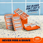 Dollar Shave Club | Travel Shave Set | 4 Swift Rinse Refill Cartridges, 1 Handle (Black), 1 Razor Cover