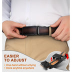 Men Belt 2 Pack, Leather Ratchet Belt Easy Click Slide For Men 1 3/8",Cut For Fit