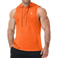 Runhit Men'S Workout Hooded Tank Tops Gym Sleeveless Hoodie Bodybuilding Muscle Cut Off T Shirt For Athletic Running Casual