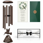 36" Memorial Wind Chimes For Outside, Sympathy Gift For Loss Of Loved One, Hummingbird Wind Chime For Mom Dad, Bereavement Remembrance Funeral Condolence Gift
