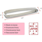[Made In Japan] Kwizing Fish Bone Tweezers By Rci Global - Non-Slip, Precision Grip - Debone Salmon, Bass, Catfish - Stainless Steel Handmade Japanese Craftsmanship (4 3/4")