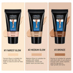 3 Colors Body Bronzers Waterproof No Transfer Flawless Looking Leg Makeup Light Leg And Body Scar Cover Up Makeup/Tattoo Cover Up (30Ml,02 Medium Golw）