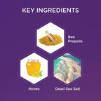 Hey Honey Hand Cream for Extremely Dry Cracked Hands & Elbows - Instant Relief with Shea Butter, Honey & Propolis - Cracked Skin Repair Moisturizer - Fast Absorbing 2.2 Oz