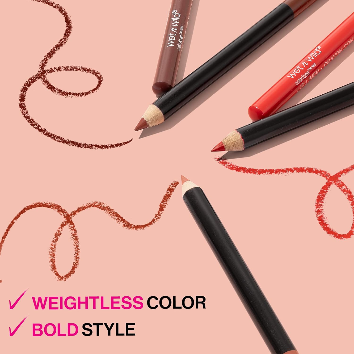 Lip Liner Pencil By Wet n Wild Color Icon Lip Color Makeup, Brandy Wine