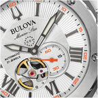 Bulova Men'S Marine Star 'Series A' Automatic Watch With Orange Silicone Strap Style: 98A226