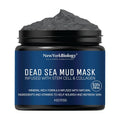 New York Biology Dead Sea Mud Mask For Face, Body | With Stem Cell And Collagen | Spa Quality Pore Refiner For Oily Skin | Natural Skincare For Women, Men | Tighten Skin | 4 Oz