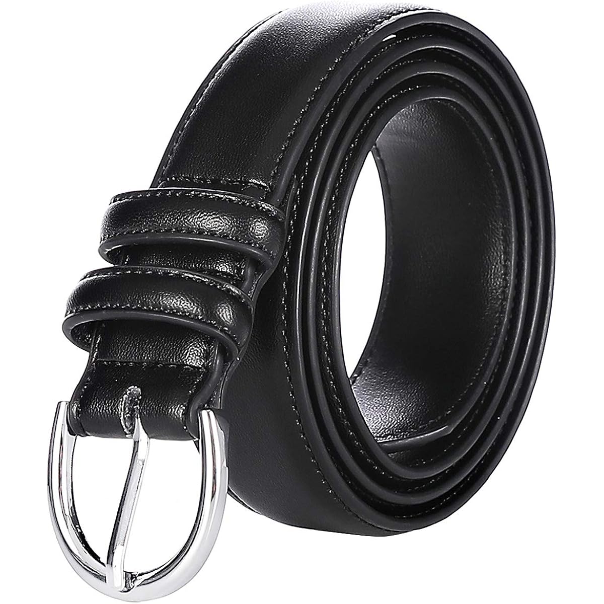 Falari Women Genuine Leather Belt Fashion Dress Belt With Single Prong Buckle 6028-31 Colors