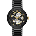 Bulova Men'S Modern 3-Hand Automatic Watch, Open Aperture Dial And Edge To Edge Crystal
