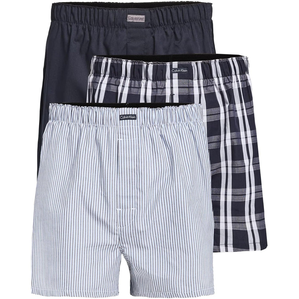 Calvin Klein Men'S Underwear Cotton Classics 3-Pack Woven Boxer