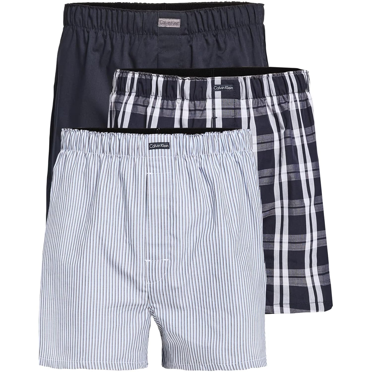 Calvin Klein Men'S Underwear Cotton Classics 3-Pack Woven Boxer