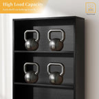 6-Tier Bookshelf, Modern Open Bookcase,6 Shelf Display Storage Shelves Floor Standing, 71 Inches Tall Shelves For Home Office, Black