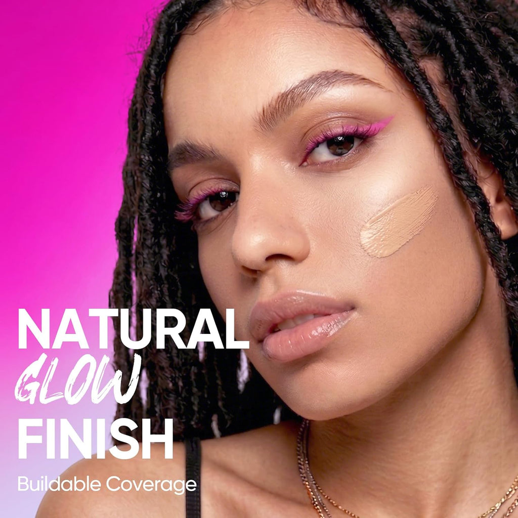 SKINTIFIC Pink Glow Cushion Foundation #0CN Cool Porcelain| Medium Coverage, Natural Glow Finish, Moisturizing for Dry Skin, Lightweight, Long-Lasting & Oxidation-Resistant