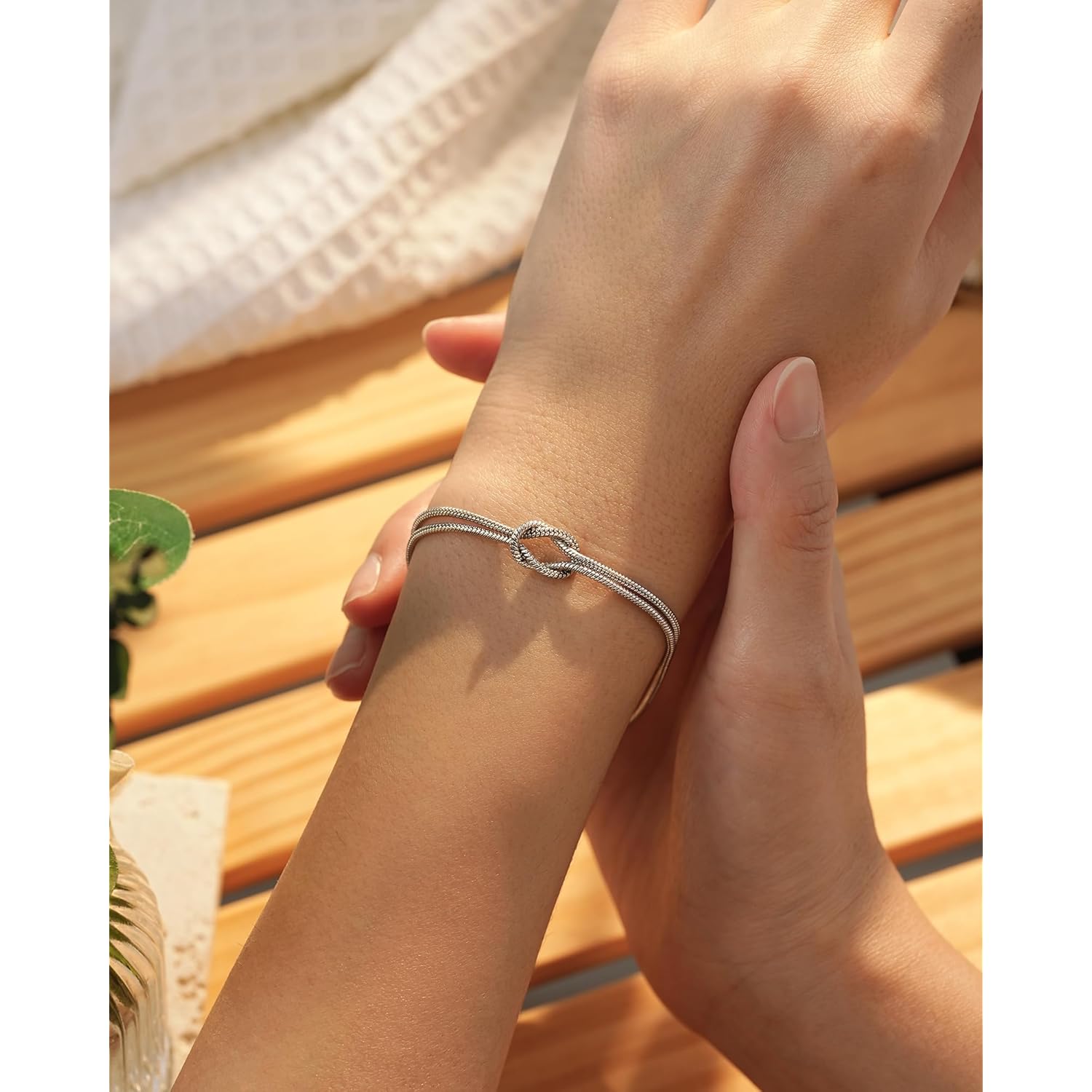 Tarsus Love Knot Friendship Bracelets, Best Friend Mothers Day Birthday Galentines Valentines Christmas Jewelry Friendship Gifts for Women Bff Bestie