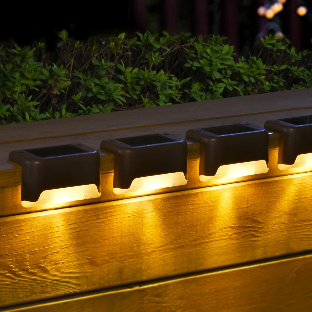 Solpex Solar Deck Lights 12 Pack, Waterproof Led Lights, Warm White | Solar Led Lights For Outdoor Deck Step Stairs, Step, Fence, Yard, Patio, And Pathway