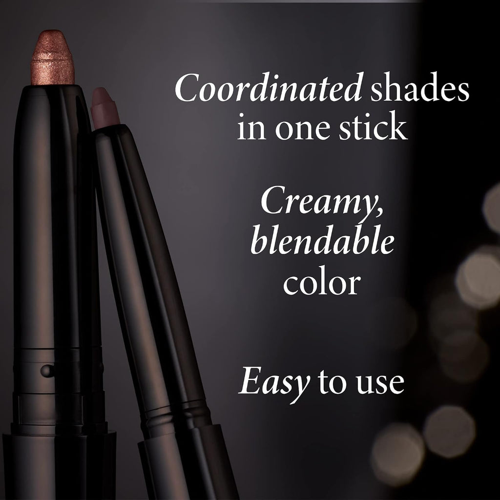 Laura Geller New York Swipe-N-Line Dual-Ended Eyeshadow + Eyeliner - Smokey (Charcoal/Shimmery Gray) - Cream Eyeshadow & Smooth Glide Eyeliner - Waterproof & Crease-Free Color