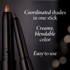 Laura Geller New York Swipe-N-Line Dual-Ended Eyeshadow + Eyeliner - Smokey (Charcoal/Shimmery Gray) - Cream Eyeshadow & Smooth Glide Eyeliner - Waterproof & Crease-Free Color