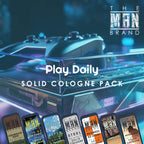 Mens Sample Solid Cologne Pack with Aspen, Lumberjack, Cedarwood Blend, Mystery Man, Life of the Party, Steel, and Business as Usual (Play Daily Solid Cologne Sampler Set - 7 Pack - 0.75 oz each)