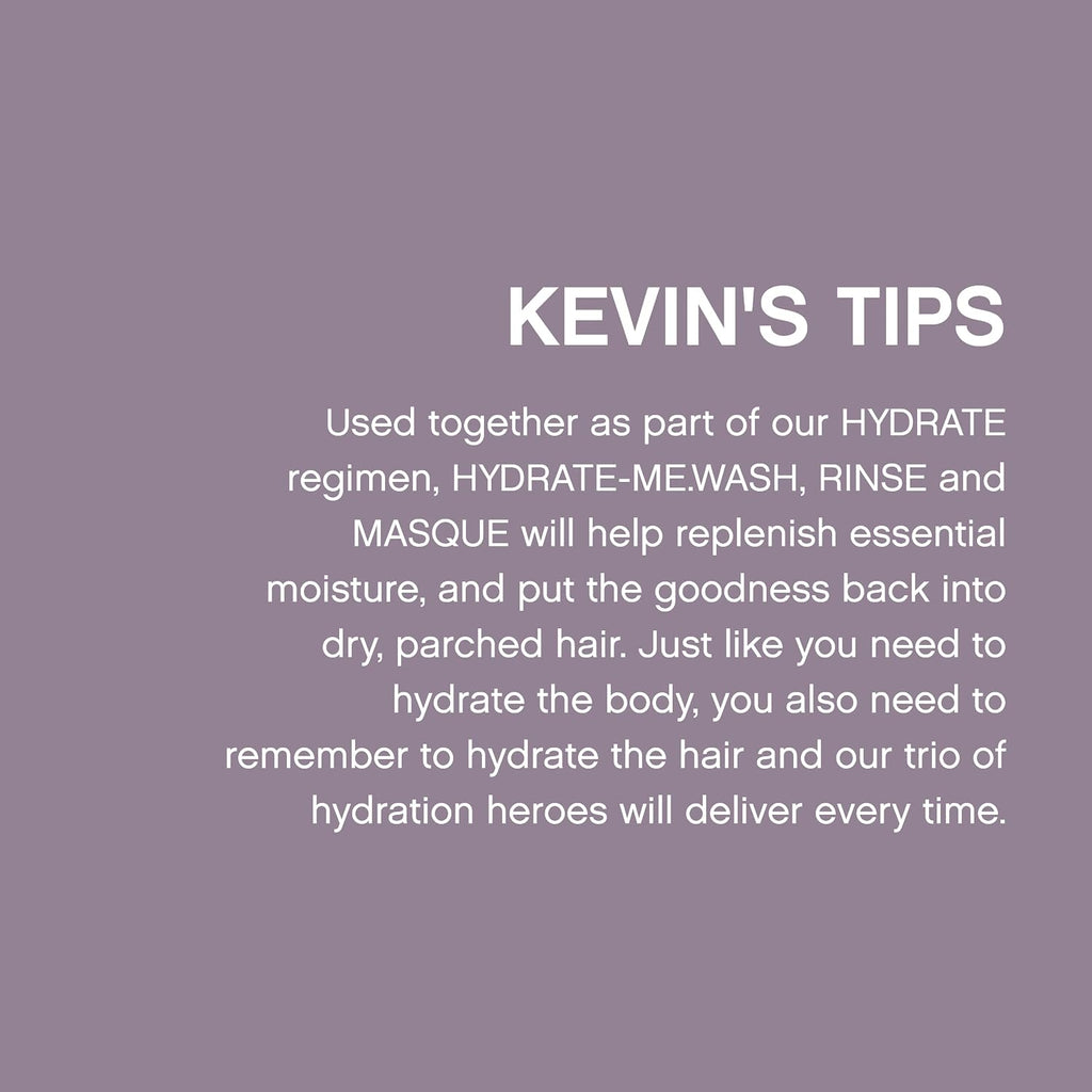 Kevin.Murphy Hydrate-Me.Wash - Hydrating Shampoo For Natural & Coloured Hair - For Dull, Parched & Dry Hair - Deep Nourish Shampoos - 250 Ml / 8.4 Fl Oz