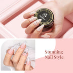 Beetles Rhinestone Glue for Nails with 2 Dual Purpose Brush Pen, 1Pcs 15ml Nail Glue for Nail Art Adhesive Resin Gems Diamonds Jewelry Decoration Soak Off Led Lamp Nails Gifts for Women