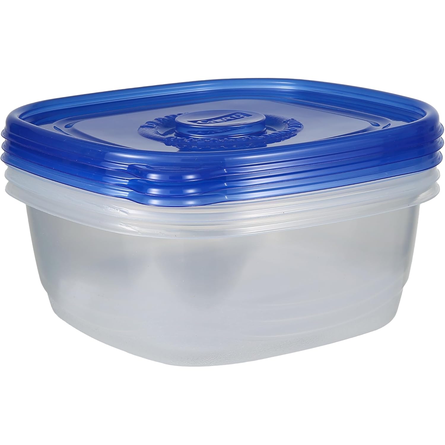 Glad Gladware Xl Square Food Storage Containers With Lock Tight Lids, Bpa-Free Family Size Plastic Containers For Leftovers, Meal Prep, And Freezer Storage, Dishwasher Safe, 104 Oz, 3 Count