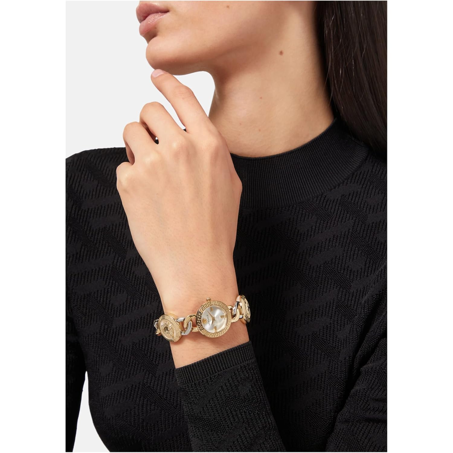 Versace Stud Icon Collection Luxury Womens Watch Timepiece
