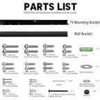 No Stud Tv Wall Mount, 32 To 75 Inch Drywall Studless Tv Bracket, Up To 150 Lbs, No Damage, No Drill, No Screws, Easy Install Low Profile Tvs Mount, Include All Hardware