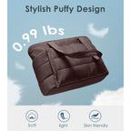 Tote Bag for Women with Zipper, Quilted Puffer Tote Bag with Compartments, Lightweight Puffy Work Bags for Women Travel