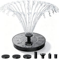Aisitin Solar Fountain Pump With 6 Nozzles, 2026 Solar Bird Bath Fountains | Upgraded Floating Solar Water Fountain For Garden, Pond, Pool, Fish Tank, Backyard & Outdoor