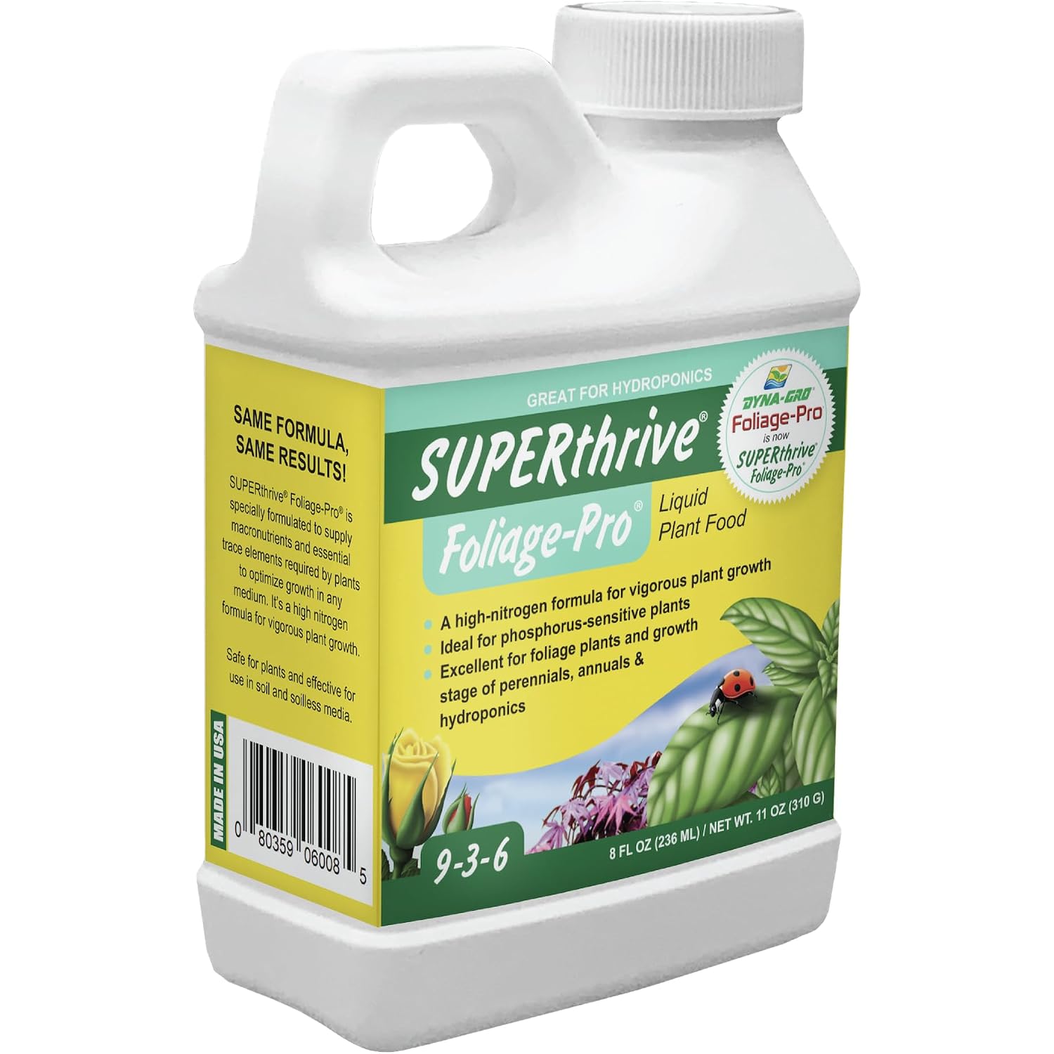 Dyna-Gro Dyfol008 Foliage Pro, White, 8 Oz