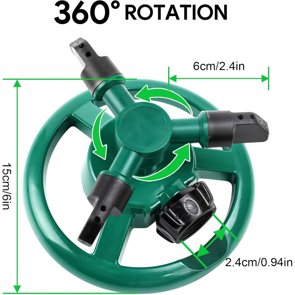 Sprinklers For Yard, Rotating Lawn And Garden Sprinkler For Large Area Coverage, Yard Sprinklers For Kids And Pets Playing