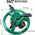 Sprinklers For Yard, Rotating Lawn And Garden Sprinkler For Large Area Coverage, Yard Sprinklers For Kids And Pets Playing