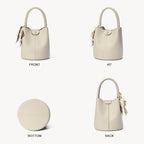 BOSTANTEN Small Crossbody Bags for Women Vegan Leather Mini Bucket Handbag Removable Shoulder Strap