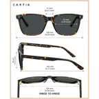 CARFIA Polarized Sunglasses for Women: Acetate, Small/Medium Size, UV400 Anti Glare CA5354
