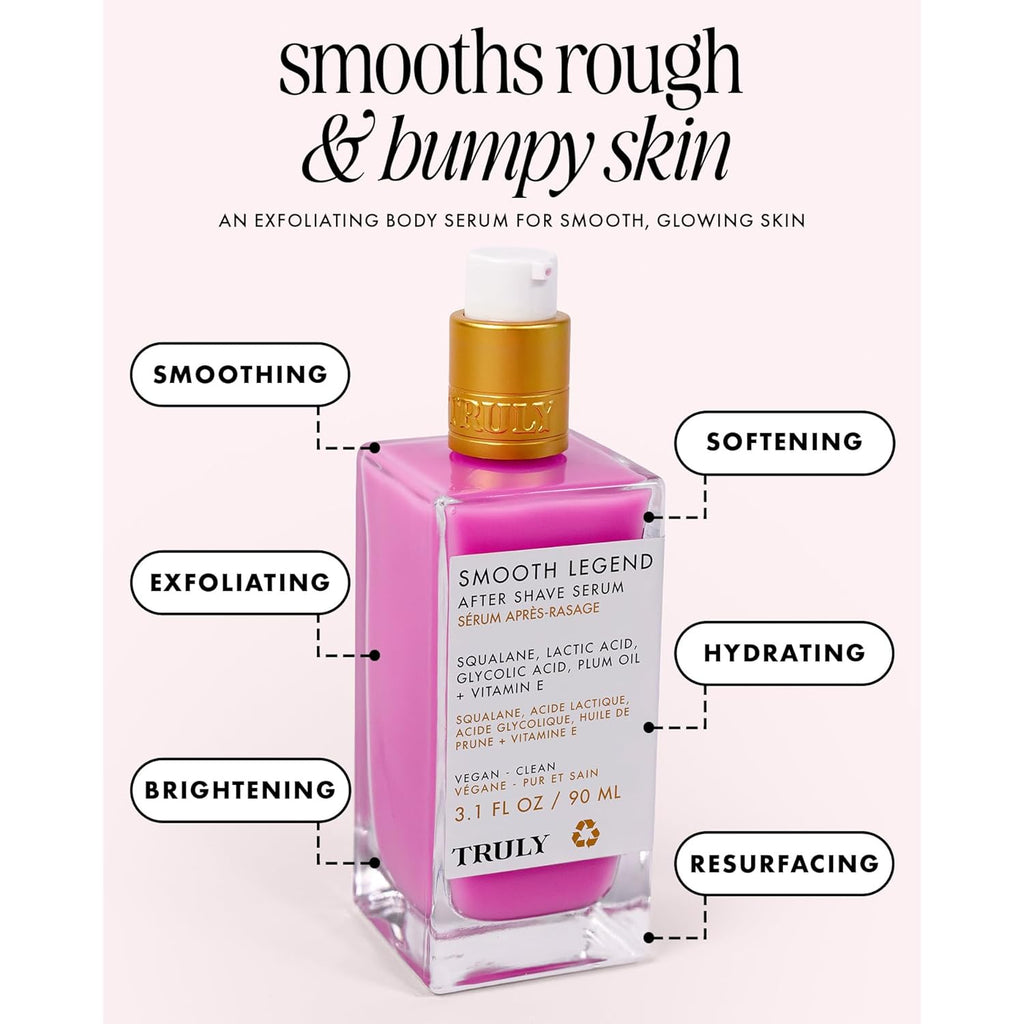 Truly Luxury After Shave Serum | Soothing & Hydrating Post Shave Treatment to Prevent Ingrown Hair For Smooth, Irritation-Free Skin