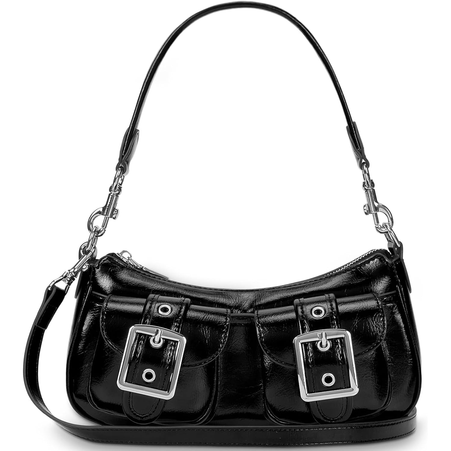 Shoulder Bag For Women Y2K Purse Leather Hobo Tote Handbag Trendy Going Out Purse Crossbody Everyday Purse