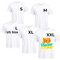 Joyclub White T Shirts Polyester Bulk Sublimation Blanks Wholesale Unisex Crew Neck Short Sleeve For Heat Transfer
