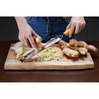 Deiss Pro Lemon Zester & Heavy Duty Cheese Grater & Vegetable Grater - Parmesan Cheese Lemon, Garlic, Nutmeg, Chocolate, Fruits, Vegetables, Ginger Grater - Cheese Shredder & Stainless Steel Grater
