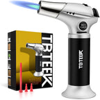 Butane Torch, Kitchen Torch Cooking Torch With Safety Lock & Adjustable Flame For Cooking, Bbq, Baking, Brulee, Creme, Diy Soldering(Butane Not Included)