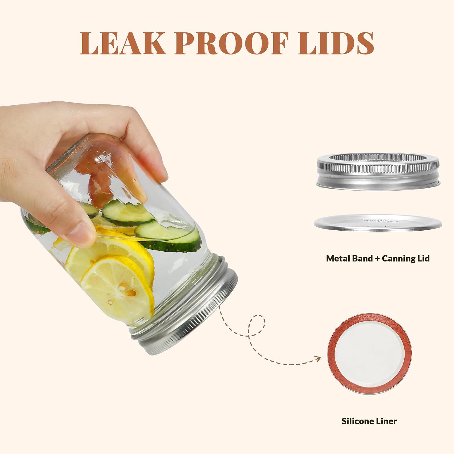 Cyclemore 20 Pcs 12Oz Glass Mason Jars With Silver Separable Lids, 350Ml Round Canning Jars For Honey, Jam, Herb, Wedding Favor, Kitchen Storage Wide Mouth Bottles For Crafts, Meal Prep