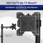 Vivo Steel Vesa Tv And Monitor Mount Adapter Plate Bracket For Screens 23" To 42" | Conversion Kit For Vesa Up To 200X200Mm (Mount-Ad2X2)