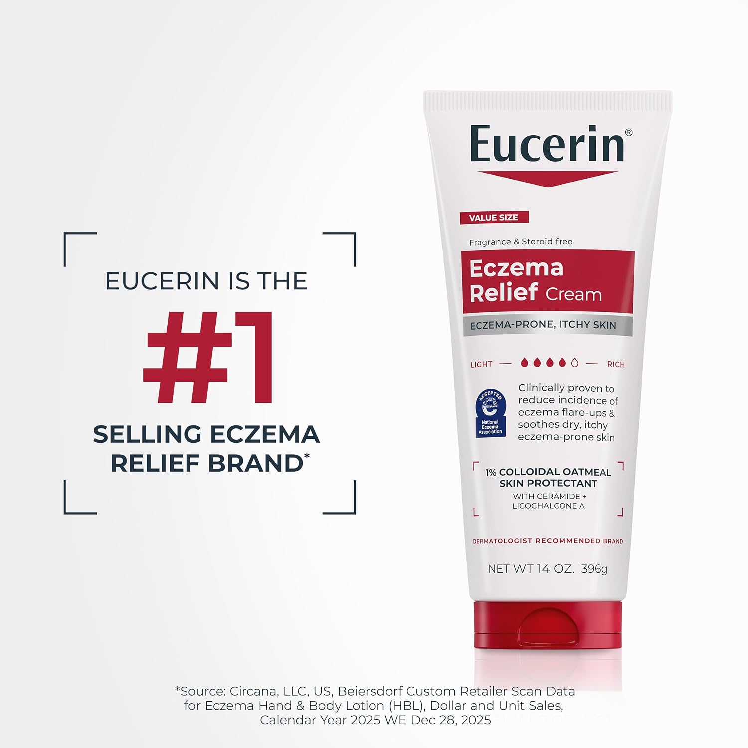 Eucerin Eczema Relief Complete Care Bundle With Eucerin Eczema Relief Body Wash, 13.5 Fl Oz, And Body Cream, 5 Oz