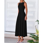 Btfbm Women Tank Midi Dress Summer Crewneck Sleeveless Pleated A Line Business Casual Formal Sweater Spring Dresses 2026