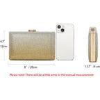 Women'S Sparkling Clutch Purse Elegant Glitter Evening Bags Bling Evening Handbag For Dance Wedding Party Prom Bride
