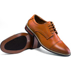 Mens Dress Shoes Wingtip Formal Oxford Shoes For Business Wedding