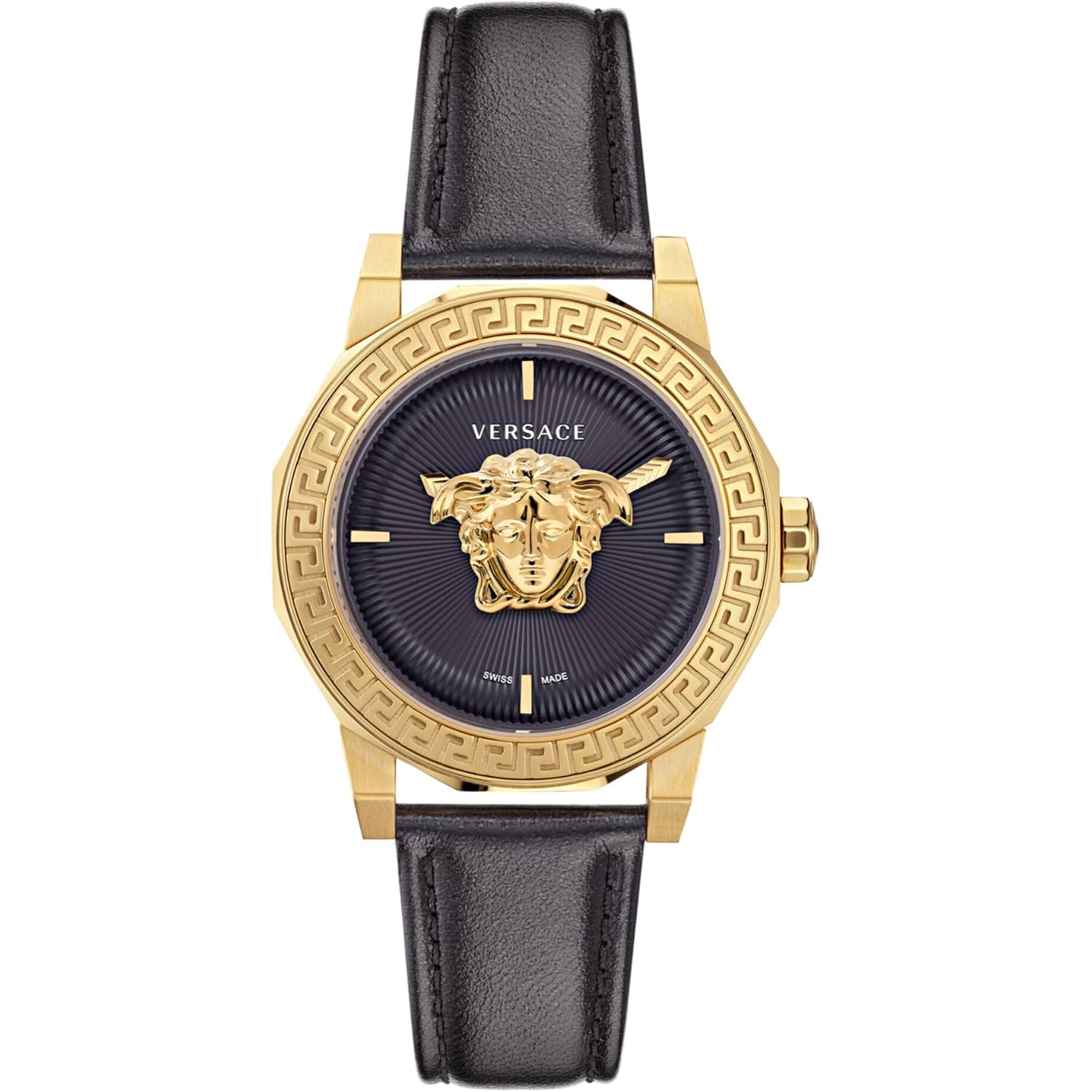 Versace Medusa Deco Leather Watch