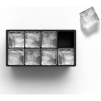 Ice Cube Molds – 2-Pack Silicone Trays For 8 Large Square Cubes – Slow-Melt Ice For Whiskey, Cocktails, Coffee & More (Black)