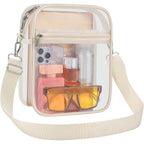 Clear Purse Stadium Transparent Messenger Bag Stadium Approved For Men And Women Clear Crossbody Bag