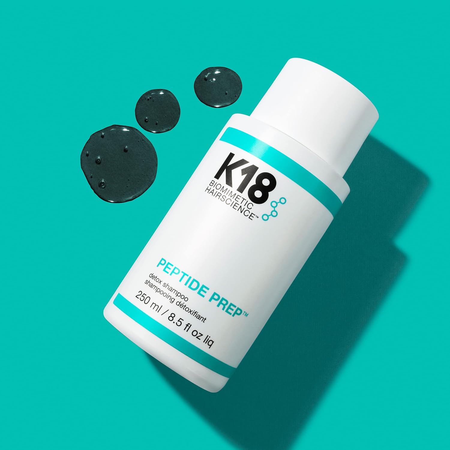 K18 PEPTIDE PREP™ Color-Safe Detox Clarifying Shampoo, Non-Stripping, pH-Optimized Cleanse, Removes Product Buildup, Dirt, Oils & Metals